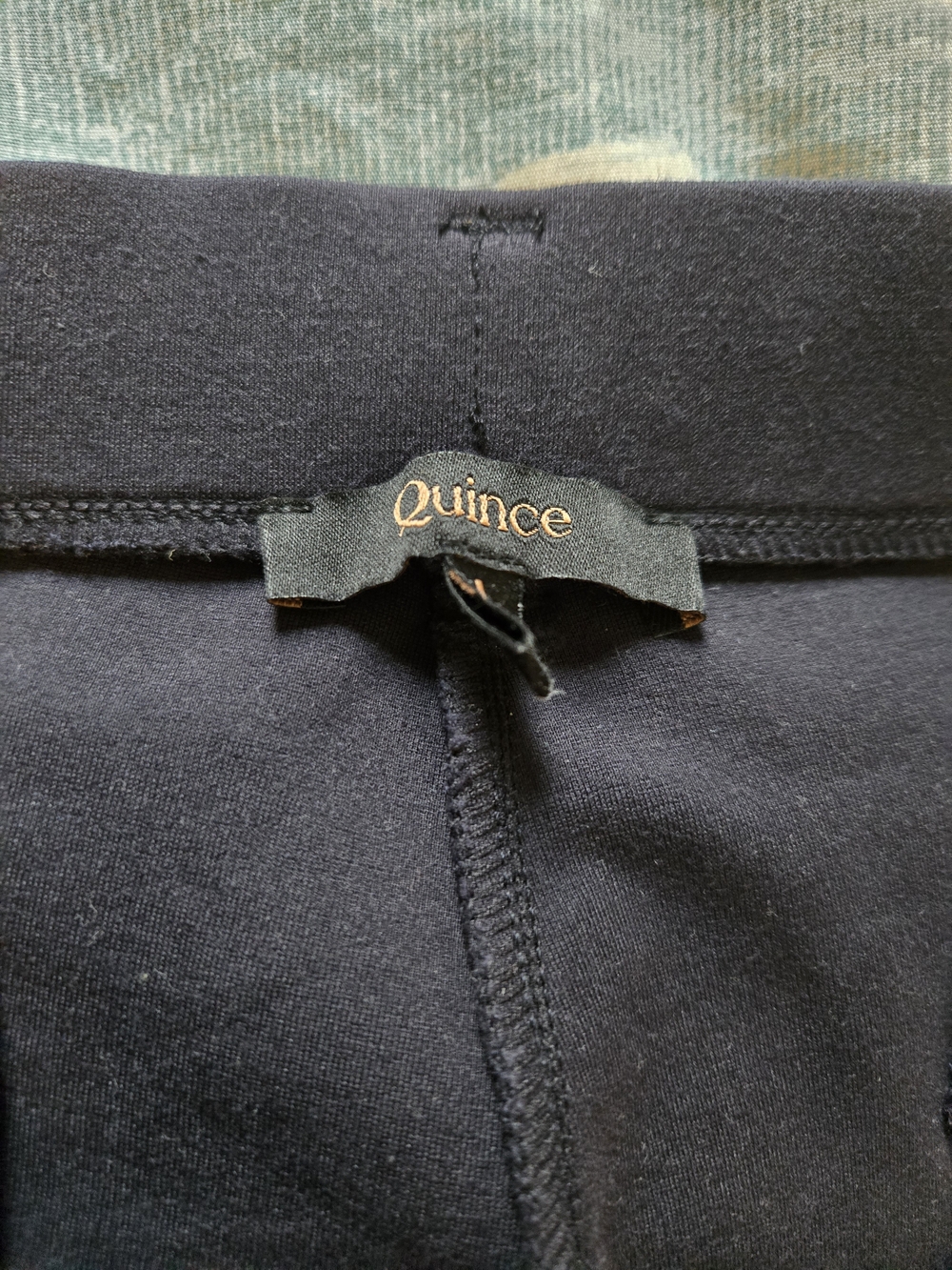 Quince Navy Ultra-Stretch Straight Leg Ponte Pants - Picture 6 of 7